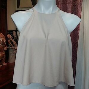 Chic Cream Halter Camisole